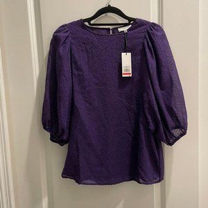 NWT Calvin Klein balloon-sleeve top, XS